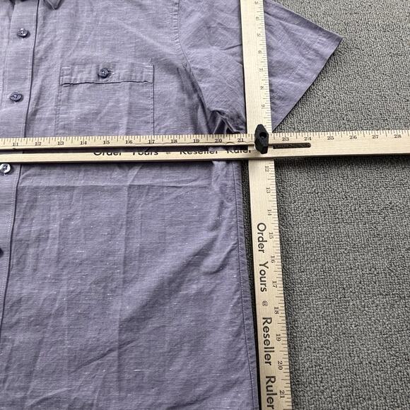 Travis Mathew Shirt Adult Medium Purple Button Up Short Sleeve Golf Casual Men's - Picture 11 of 14